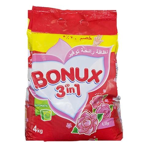 Bonux Soft 3 in 1 Color Detergent Powder 4KG